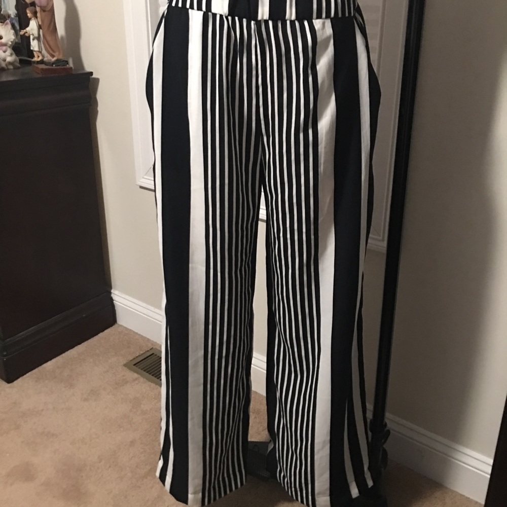 Striped summer pants